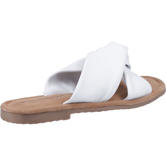 Hush Puppies Amy Brede Pasvorm Leren Dames Witte Sandalen - Image 2