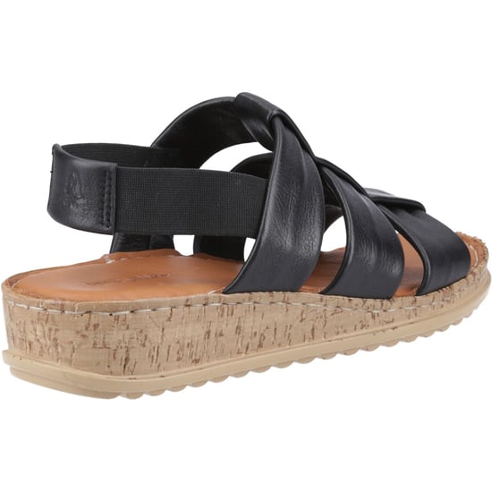 Hush Puppies Eden Gladiator Leather Women's Black Sandals - Image 2