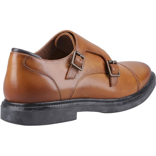 Hush Puppies Kane Läder Herr Tan Dubbel Monk Skor - Image 2