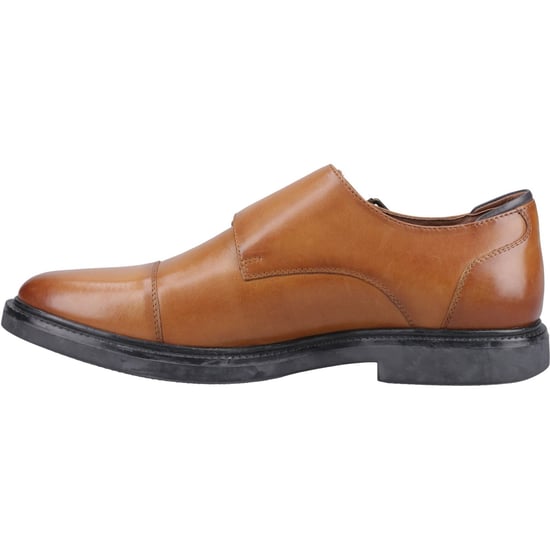 Hush Puppies Kane Läder Herr Tan Dubbel Monk Skor - Image 4