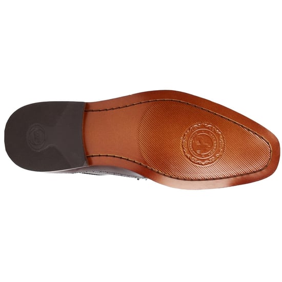 Base London Havisham Leren Heren Bruine Derby Schoenen - Image 3