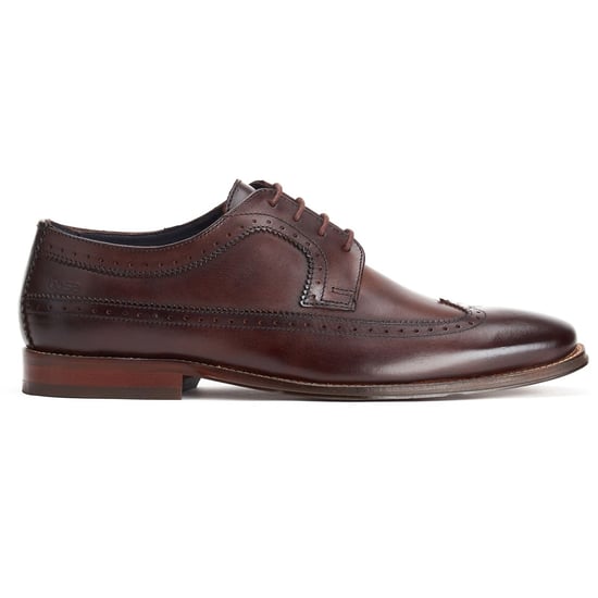 Base London Havisham Leren Heren Bruine Derby Schoenen - Image 4