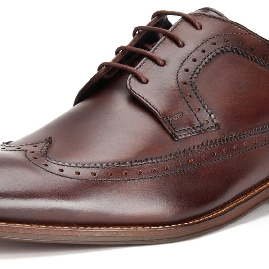 Base London Havisham Leren Heren Bruine Derby Schoenen - Image 5