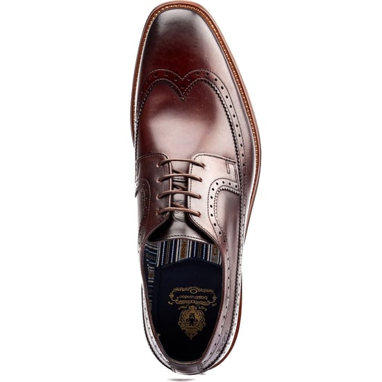 Base London Havisham Leren Heren Bruine Derby Schoenen - Image 6