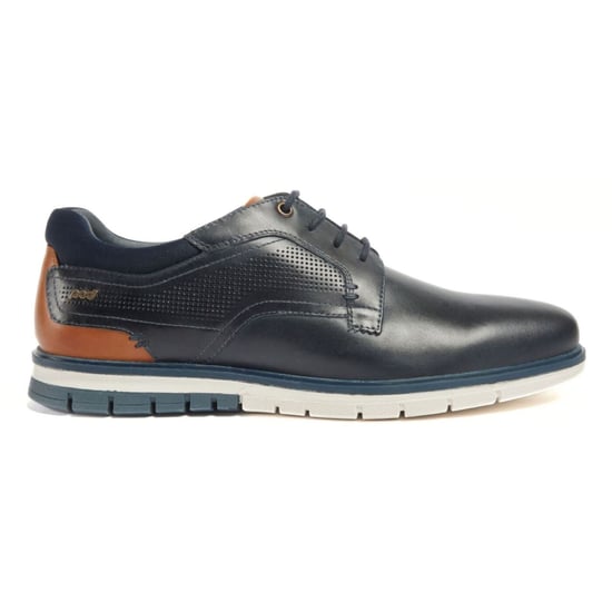 Pod Merlin Leren Heren Navy Veterschoenen - Image 4
