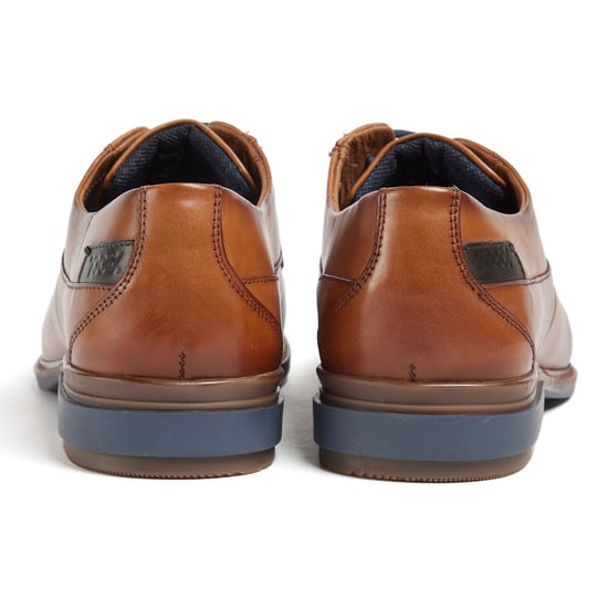 Pod Smyth Leren Heren Cognac Veterschoenen - Image 2