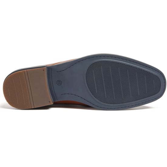 Pod Smyth Leren Heren Cognac Veterschoenen - Image 3