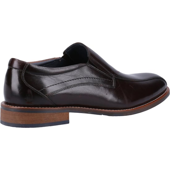Hush Puppies Donovan Leather Men's Black Slip-On Shoes - Image 2