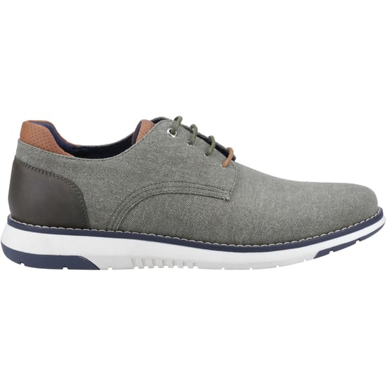 Hush Puppies Bruce Canvas Men's Khaki Lace-Up Shoes - Image 4