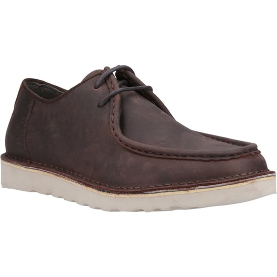 Hush Puppies Otis Leather Men's Brown Lace-Up Shoes - Image 1