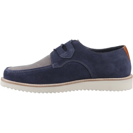 Hush Puppies Orion Suede Men's Navy/Grey Lace-Up Shoes - Image 4