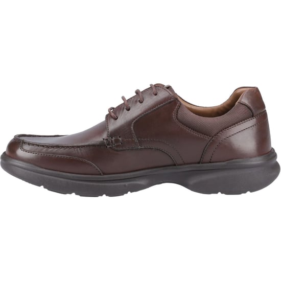 Hush Puppies Hugh Leather Men's Brown Lace-Up Shoes - Image 4