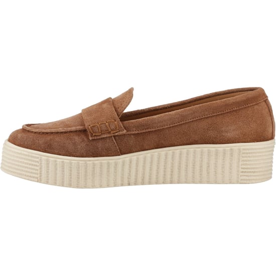 Hush Puppies Tamara Suède Dames Tan Loafers - Image 4