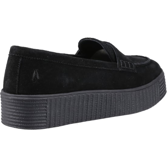 Hush Puppies Tamara Suède Dames Zwarte Instappers - Image 2