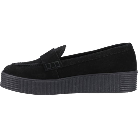 Hush Puppies Tamara Suède Dames Zwarte Instappers - Image 4