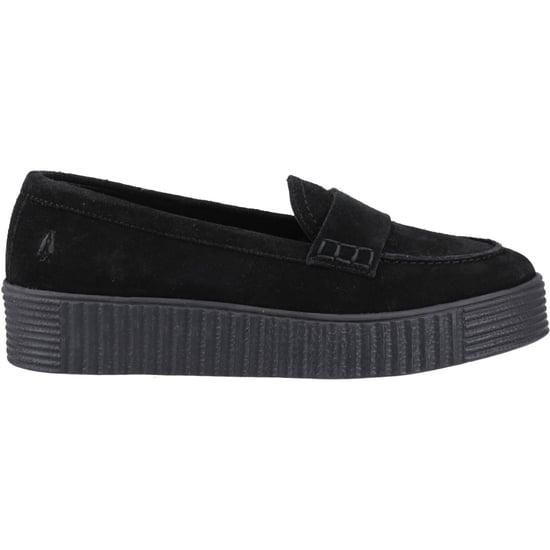 Hush Puppies Tamara Suède Dames Zwarte Instappers - Image 5