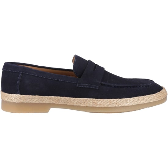 Hush Puppies Laurence Mockascuff Herr Navy Loafers - Image 5