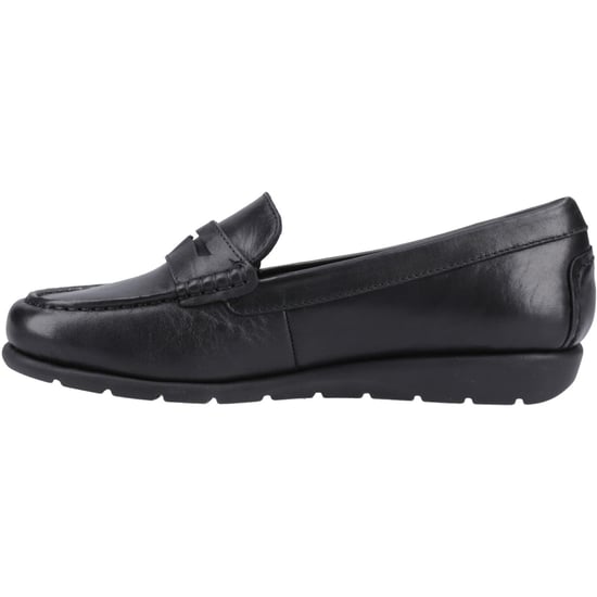 Hush Puppies Shelby Leren Dames Zwarte Instappers - Image 4
