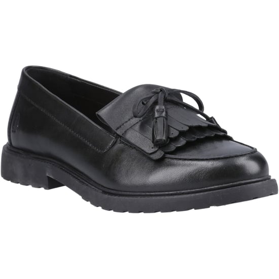 Hush Puppies Verity Kiltie Läder Svarta Mokasiner för Kvinnor - Image 1