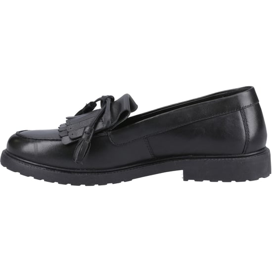 Hush Puppies Verity Kiltie Läder Svarta Mokasiner för Kvinnor - Image 4