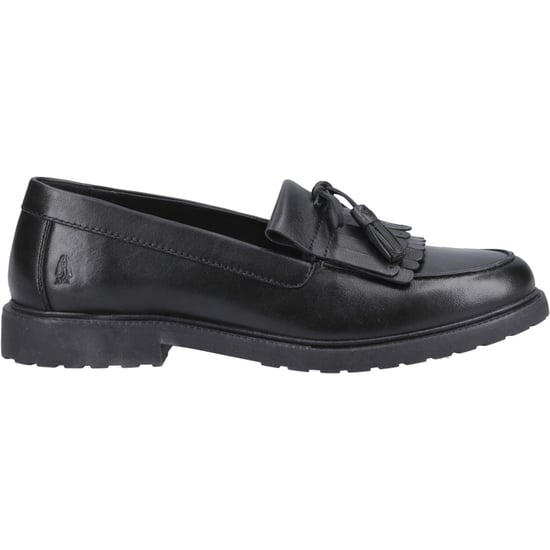 Hush Puppies Verity Kiltie Läder Svarta Mokasiner för Kvinnor - Image 5