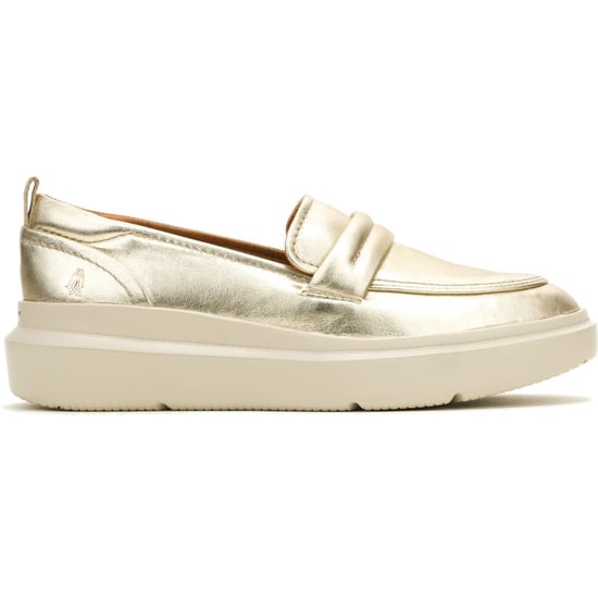 Hush Puppies Joy Penny Leder Dames Champagne Loafers - Image 6