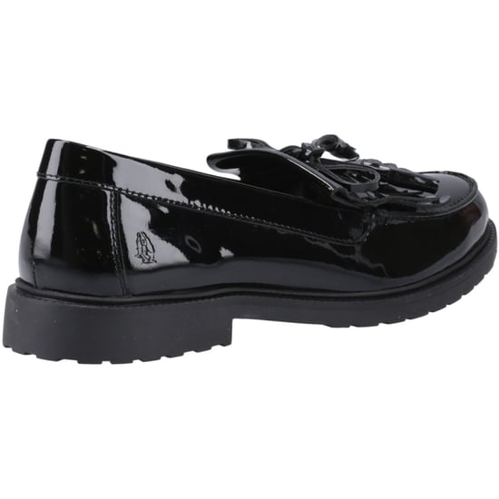 Hush Puppies Verity Kiltie Läder Svarta Loafers för Damer - Image 2