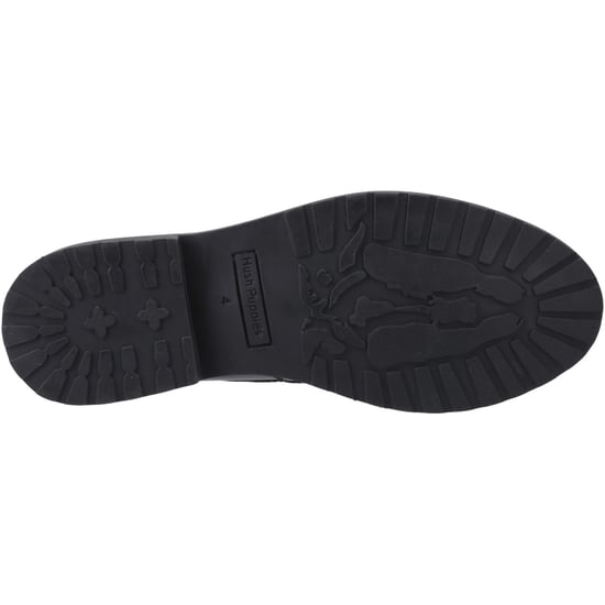 Hush Puppies Verity Kiltie Läder Svarta Loafers för Damer - Image 3