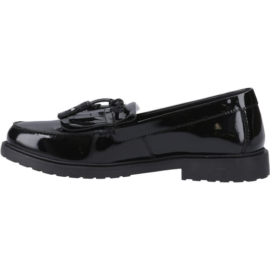 Hush Puppies Verity Kiltie Läder Svarta Loafers för Damer - Image 4