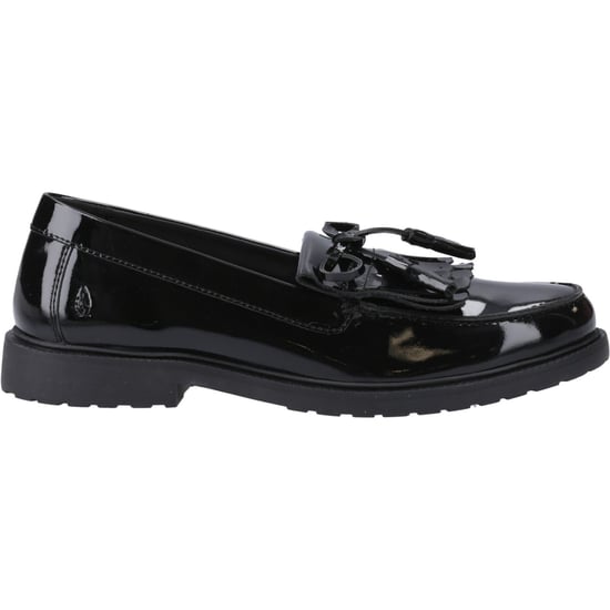 Hush Puppies Verity Kiltie Läder Svarta Loafers för Damer - Image 5