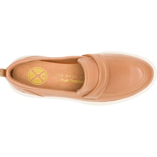 Hush Puppies Joy Penny Leren Dames Tan Instappers - Image 4