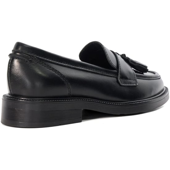 Dune Garda Leather Women's Black Loafers - Image 2