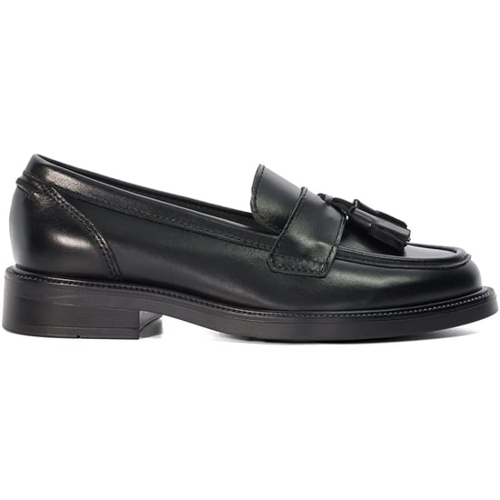 Dune Garda Leather Women's Black Loafers - Image 4