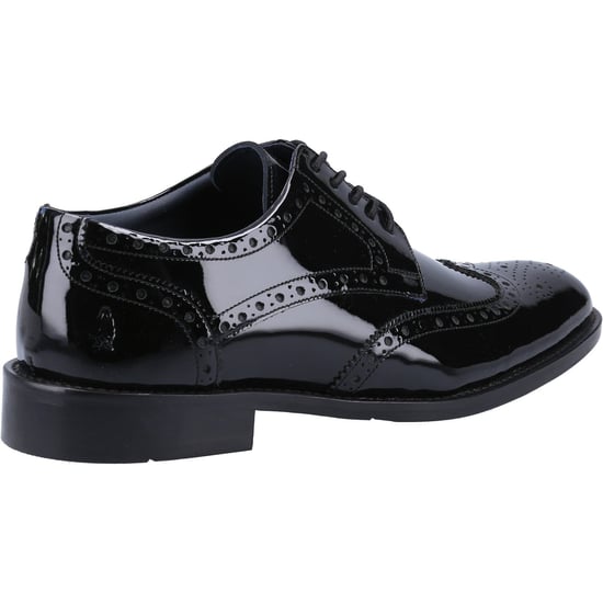 Hush Puppies Dustin Brogue Patent Leather Men's Black Patent Brogues Shoes - Image 2