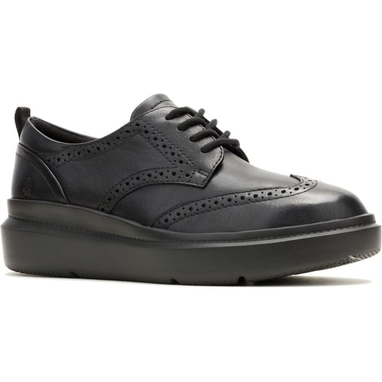 Hush Puppies Joy Leren Dames Zwarte/Zwarte Brogues Schoenen - Image 1
