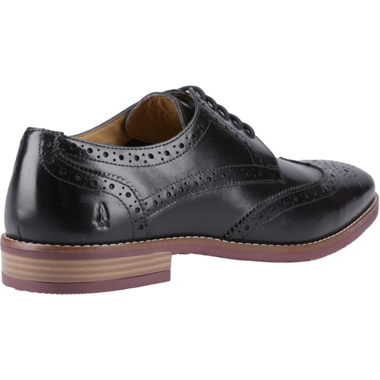 Hush Puppies Mack Leren Heren Zwarte Brogues Schoenen - Image 2