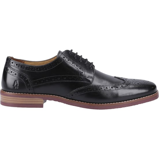 Hush Puppies Mack Leren Heren Zwarte Brogues Schoenen - Image 5