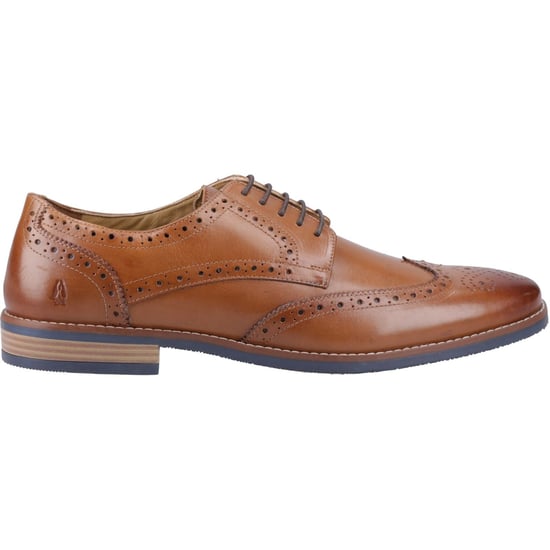 Hush Puppies Mack Leren Heren Tan Brogues Schoenen - Image 5
