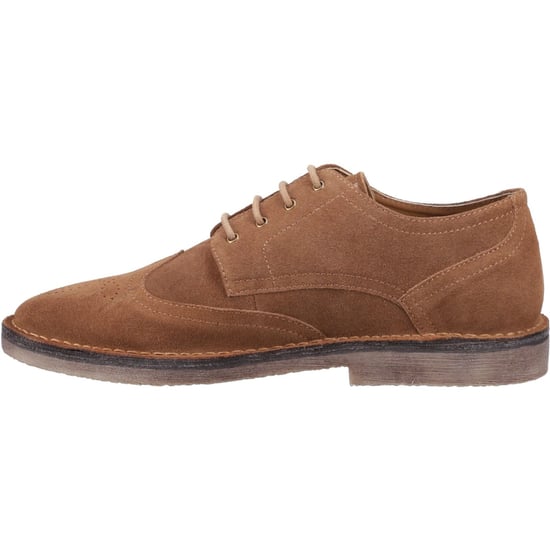 Hush Puppies Samson Leather Men's Tan Brogues Shoes - Image 4
