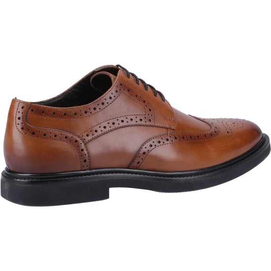 Hush Puppies Kingston Leather Men's Tan Brogues Shoes - Image 2