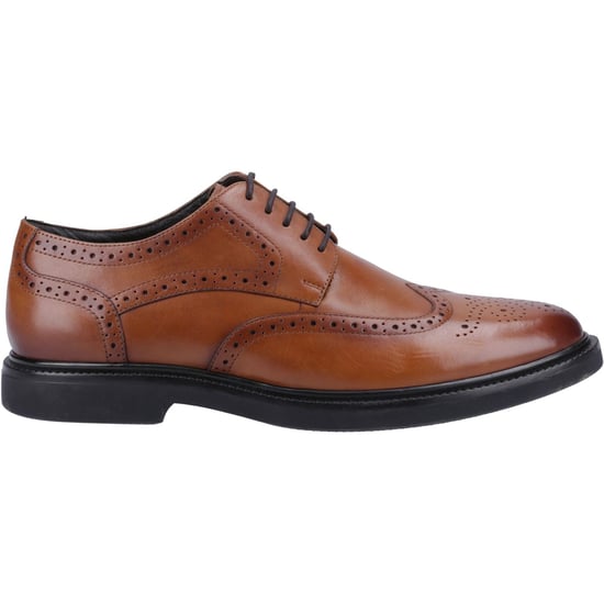 Hush Puppies Kingston Leather Men's Tan Brogues Shoes - Image 4