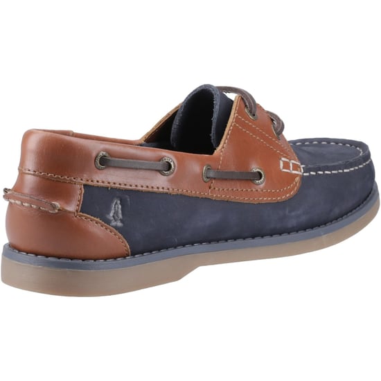 Hush Puppies Wilson Leren Mannen Marineblauwe/Tan Boten schoenen - Image 2