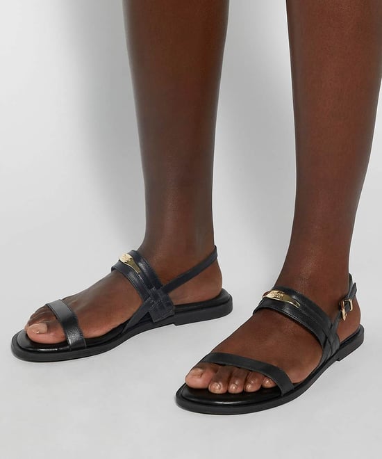 Dune Ladies Litton - Leather Sandals With Logo Detail - Image 3