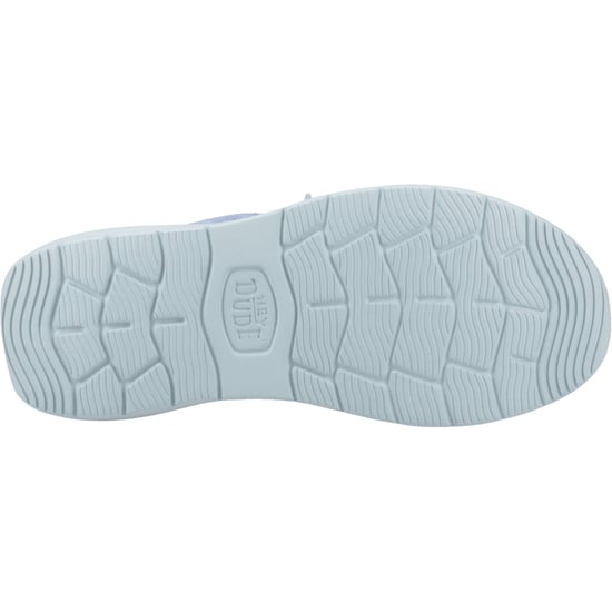 HEYDUDE Wendy COMF Suède Lederen Vrouwen Vervaagde Denim/Cloud Blauw Moccasins Schoenen - Image 3