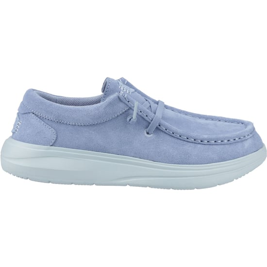 HEYDUDE Wendy COMF Suède Lederen Vrouwen Vervaagde Denim/Cloud Blauw Moccasins Schoenen - Image 5