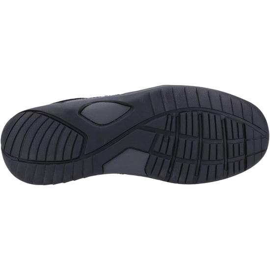 Hush Puppies Donald Läder Herr Svarta Mokkasiner Skor - Image 3