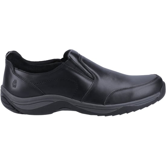 Hush Puppies Donald Läder Herr Svarta Mokkasiner Skor - Image 5