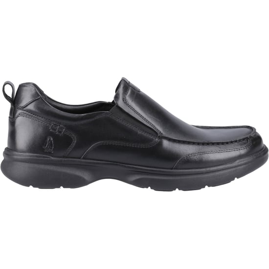 Hush Puppies Harold Leren Heren Zwarte Mocassins Schoenen - Image 5