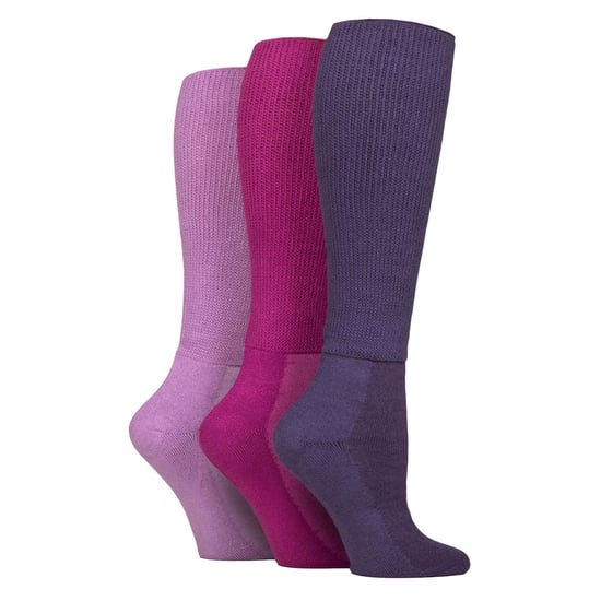 3 Pack Ladies Knee High Soft Bamboo Diabetic Socks - Image 1