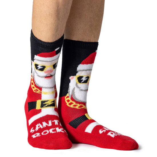 Mannen Fluffy Kerstsokken van Heat Holders Lite - Image 4